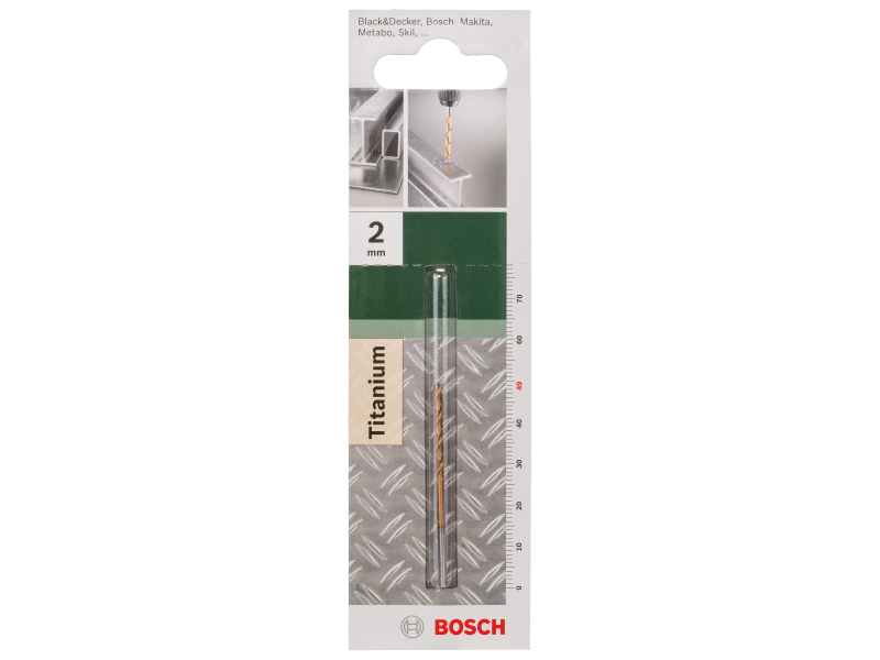 HSS-TiN sveder za kovino Bosch, DIN 338, Dimenzije: 2x49mm, 2609255090